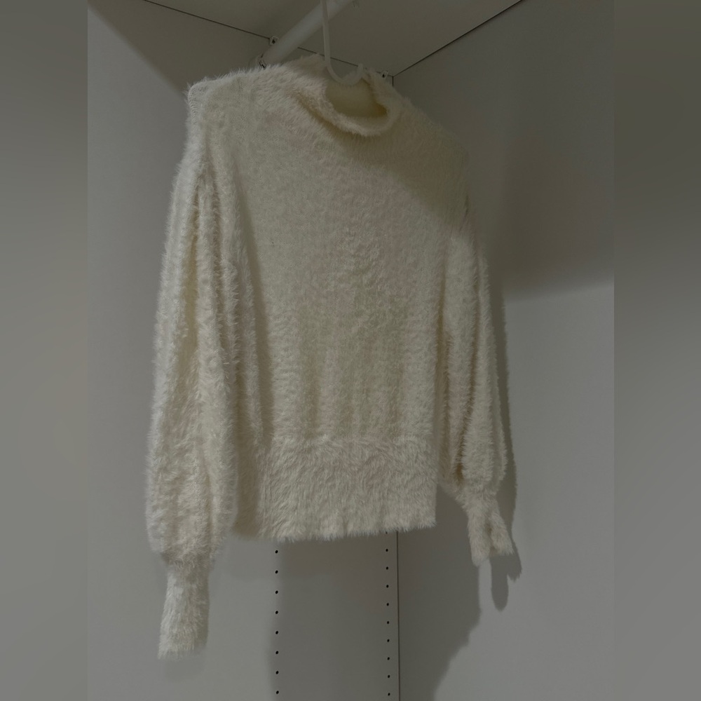 White fluffy sweater ASOS